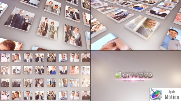 Multi Photo Video Gallery Logo Apple Motion - Download Videohive 23336043