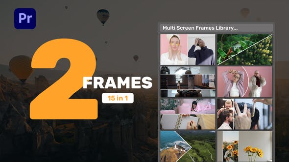 Multi Screen Frames Library 2 Frames for Premiere Pro - Download Videohive 39235690