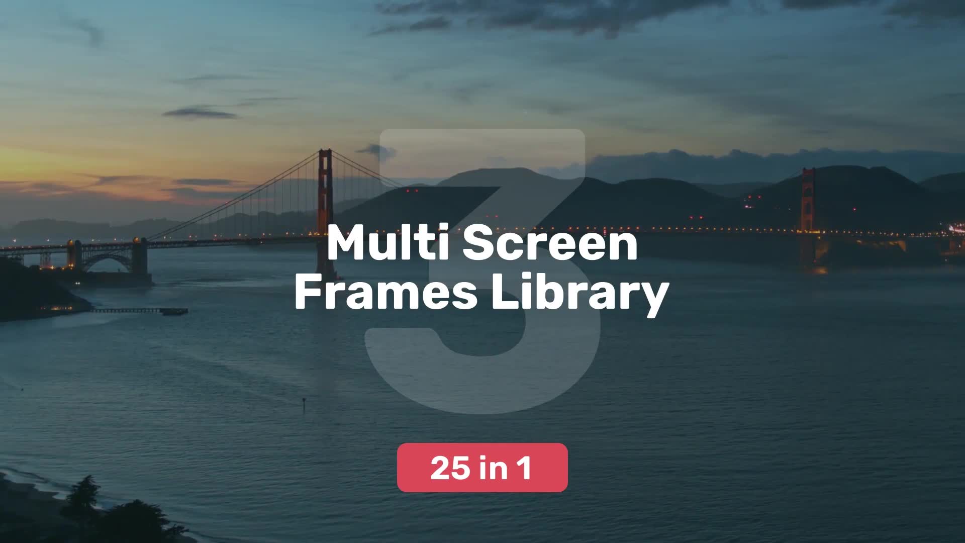 Multi Screen Frames Library 3 Frames for Premiere Pro Videohive 39370770 Premiere Pro Image 2