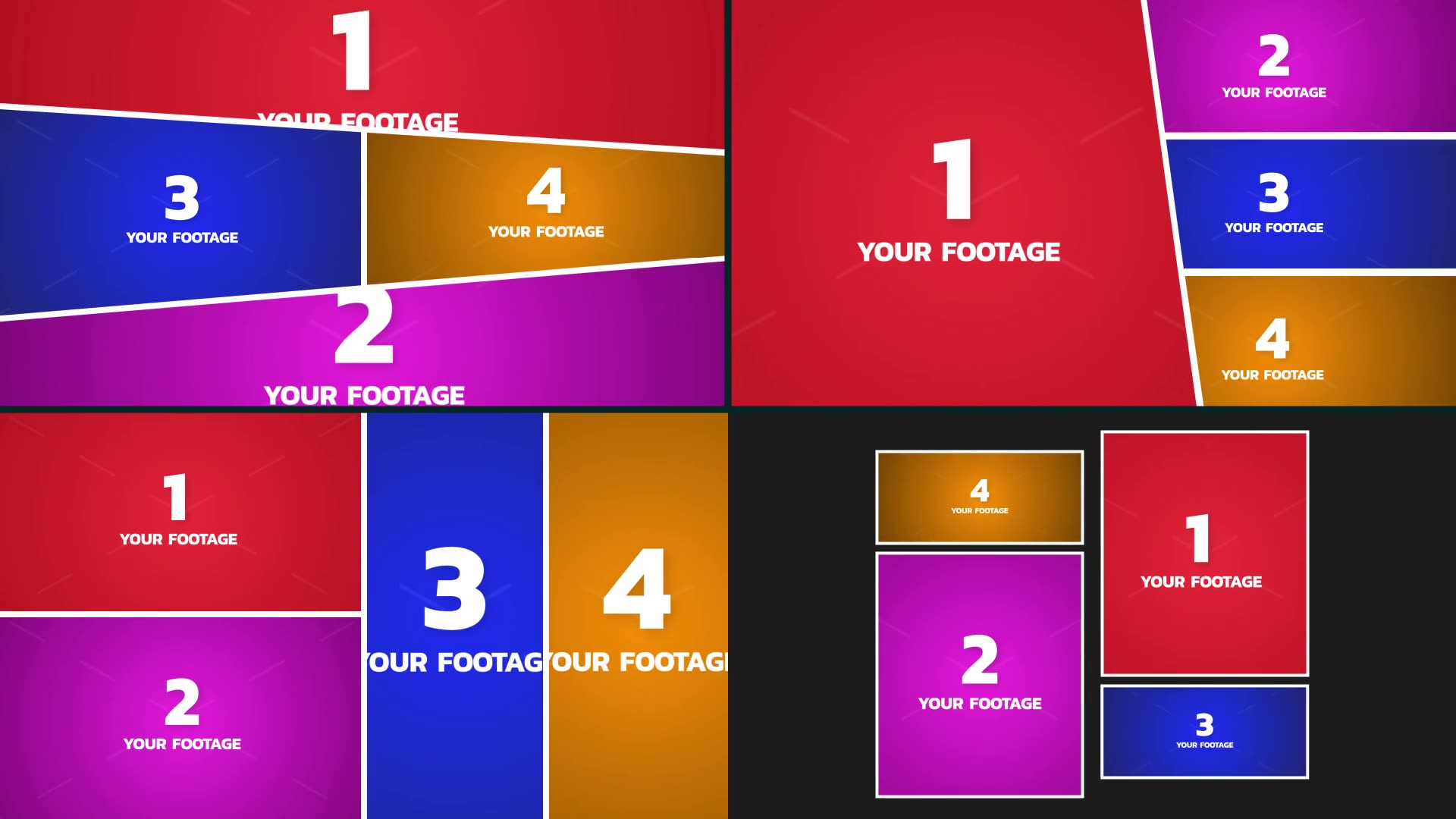 Multi Screen Frames Library 4 Frames for Apple Motion and FCPX Videohive 39385505 Apple Motion Image 10