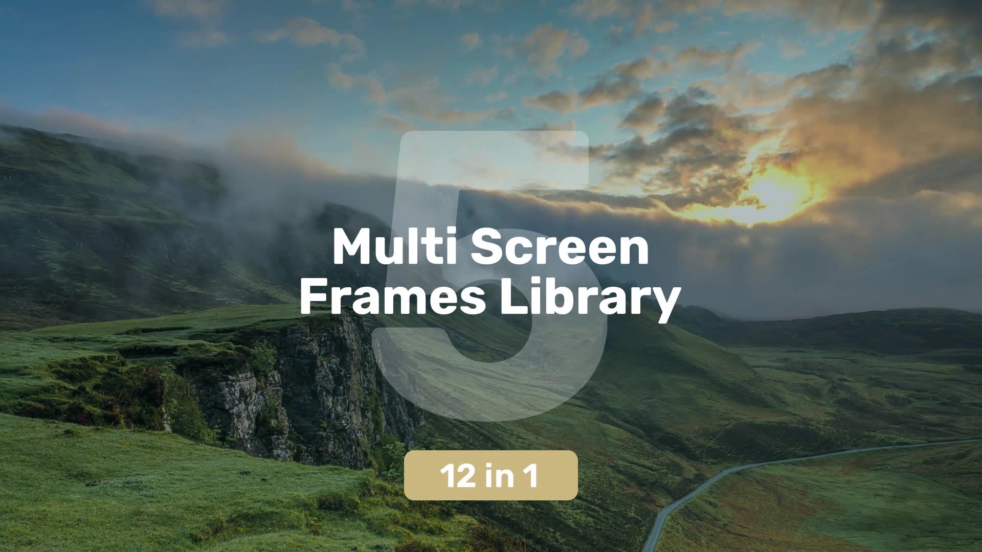 Multi Screen Frames Library 5 Frames Videohive 39406168 After Effects Image 3