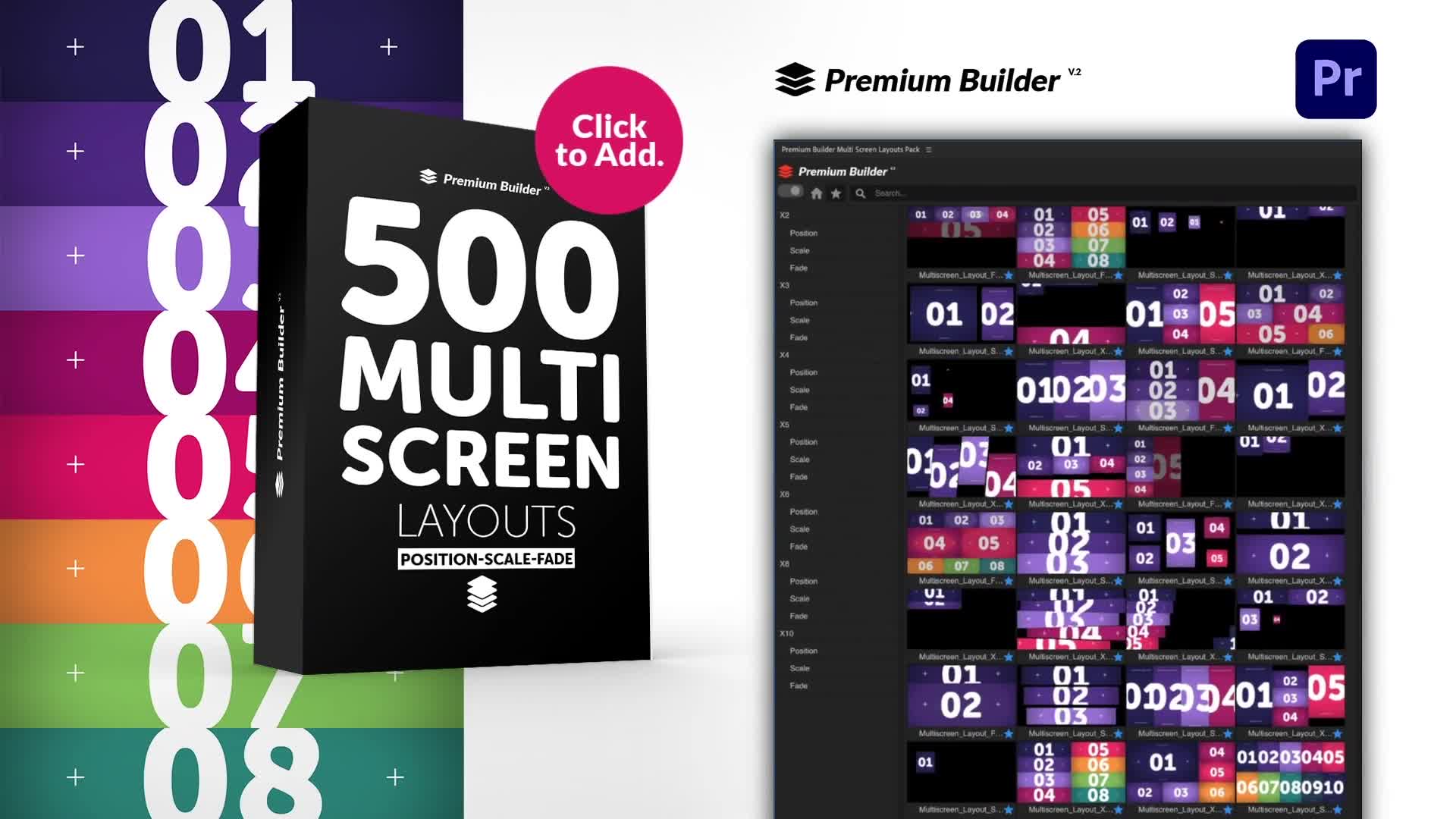 Multi Screen Layouts Pack for Premiere Pro Videohive 33943939 Premiere Pro Image 1