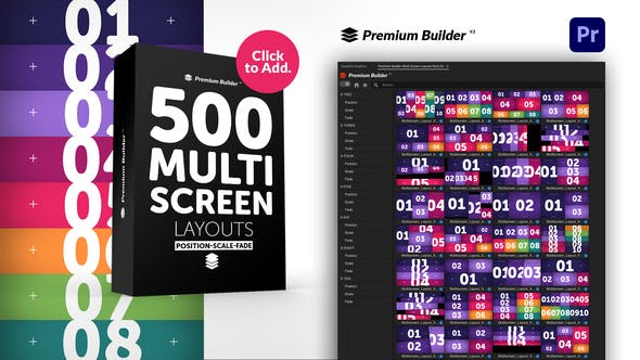 Multi Screen Layouts Pack for Premiere Pro - Download Videohive 33943939