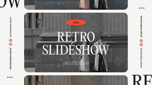 Multi Screen Retro Slideshow - 40240035 Videohive Download