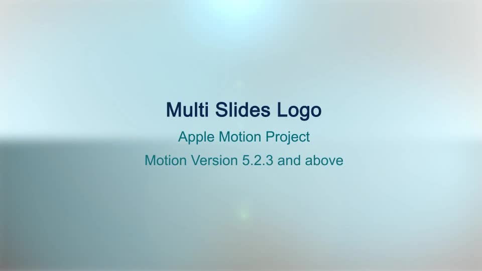 Multi Slides Logo Apple Motion - Download Videohive 17533249