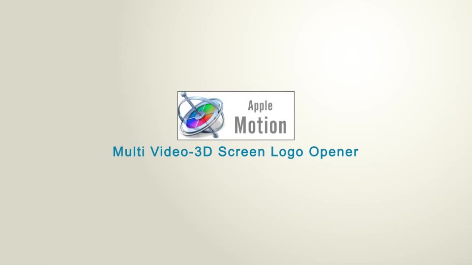 Multi Video 3D Screen Logo Opener Apple Motion - Download Videohive 22729331