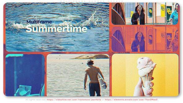 Multiframe Summer Opener - Download 32694390 Videohive