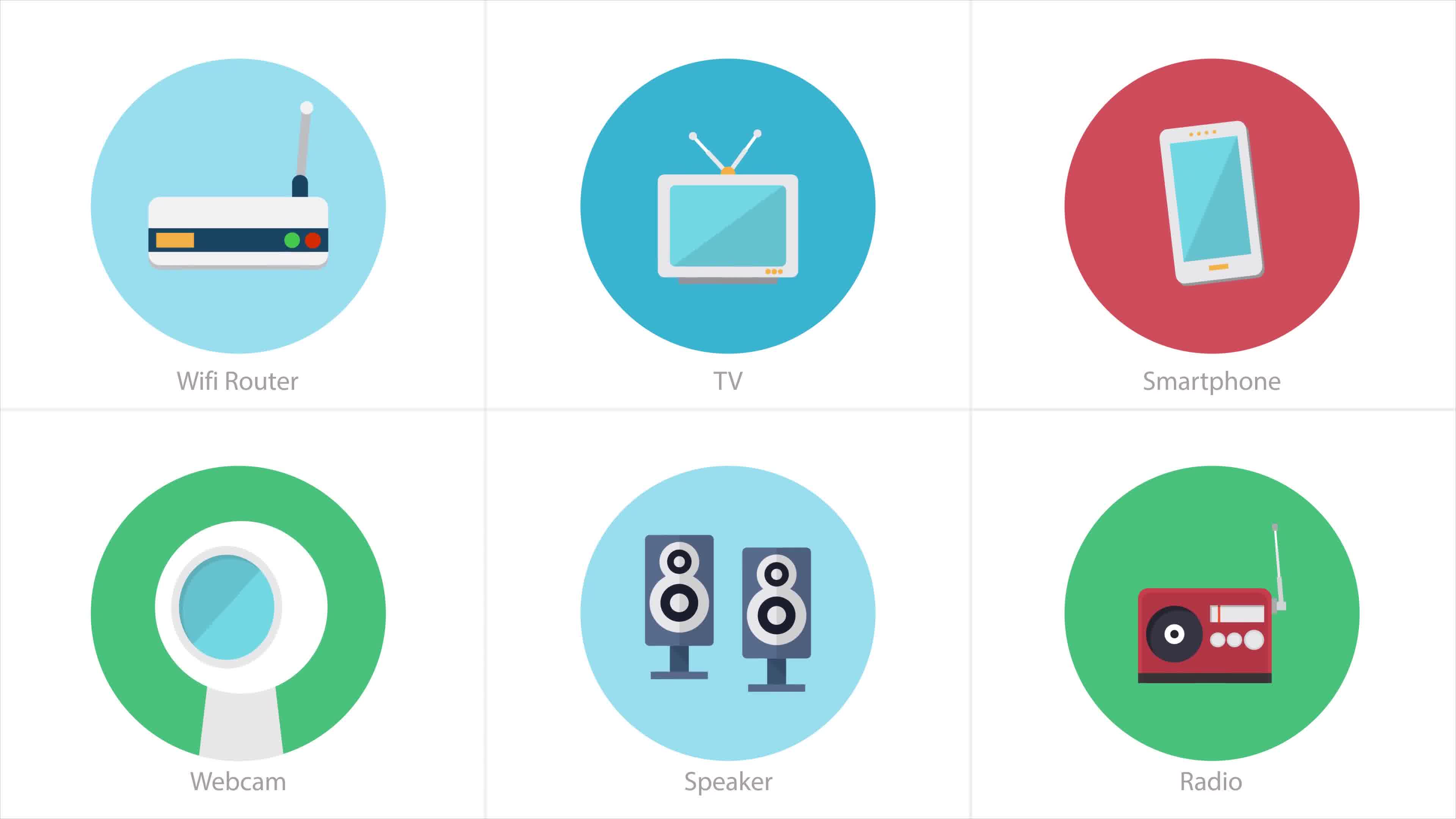 Multimedia Animated Icons | After Effects Videohive 39471738 After Effects Image 10