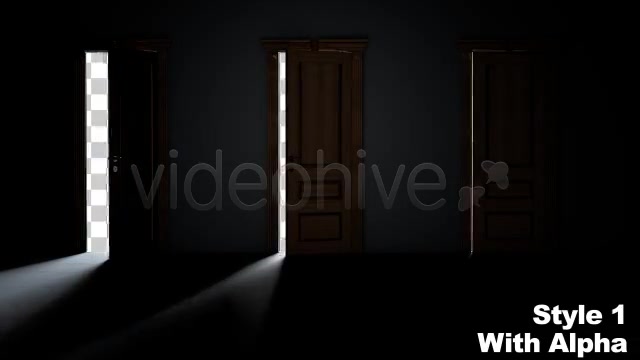 Multiple Doors Open for a Choice + Alpha Channel Videohive 762228 Motion Graphics Image 7