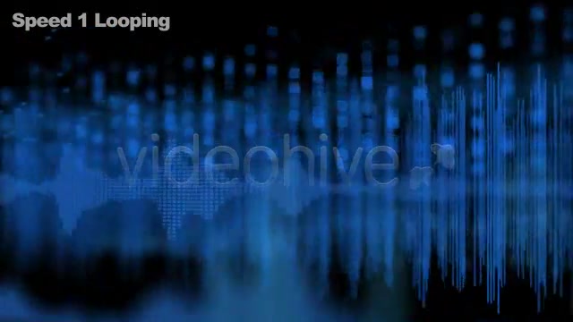 Multiple Equalizer VU Audio Meters Flowing In 3D Videohive 2692434 Motion Graphics Image 5