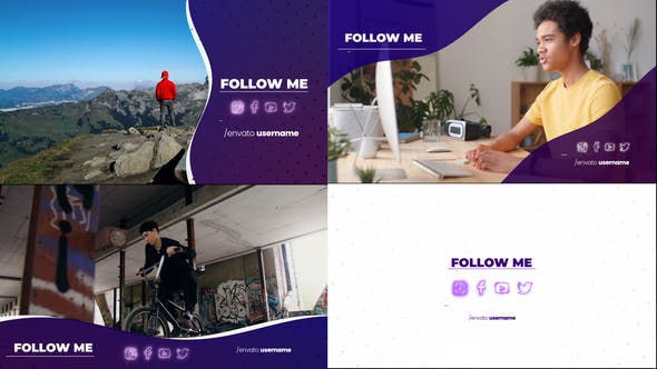 Multiple Social Outro Follow Pack - Download 39157767 Videohive