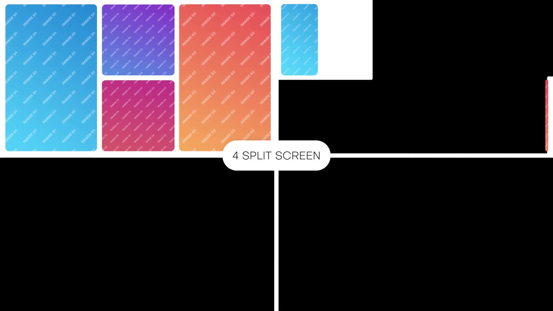 Multiscreen 4 Split Screen Videohive 39942095 DaVinci Resolve Image 10