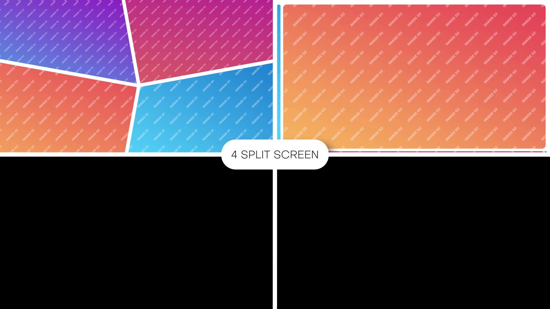 split screen template after effects free download