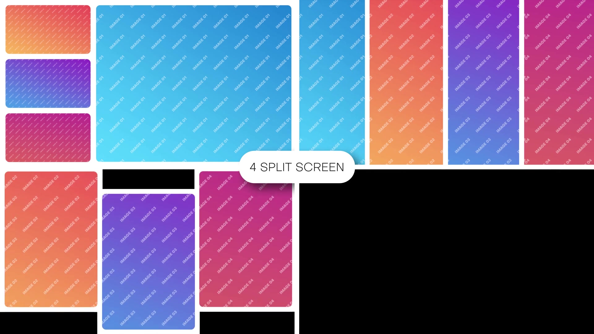 Multiscreen 4 Split Screen Videohive 41284504 After Effects Image 8
