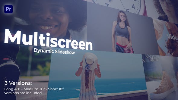 Multiscreen Dynamic Slideshow for Premiere Pro - Videohive 39236776 Download