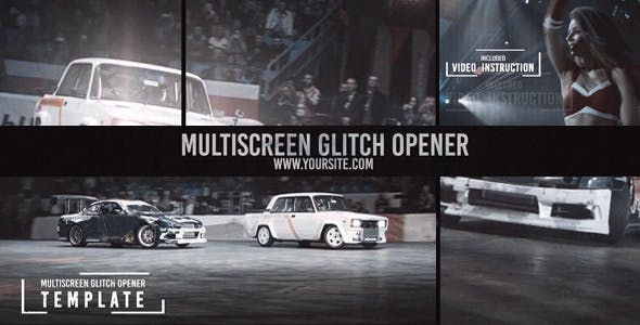 Multiscreen Glitch Opener/Reel - 13111696 Videohive Download