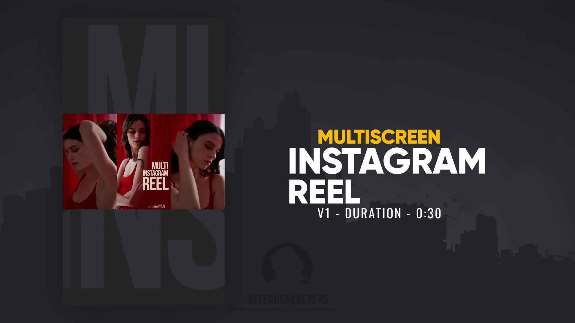 Multiscreen Instagram Reel Videohive 48664958 After Effects Image 1