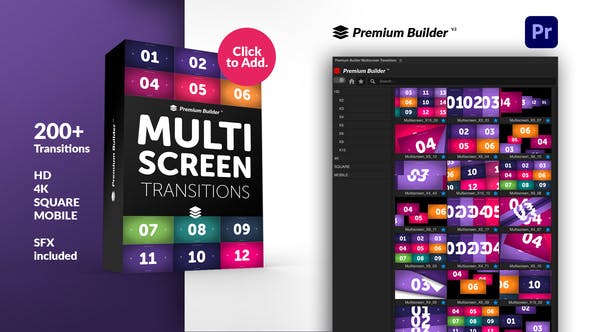 Multiscreen Transitions for Premiere Pro - Download 32305213 Videohive