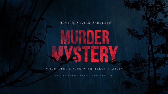 Murder Mystery Suspense Trailer - 32935501 Videohive Download
