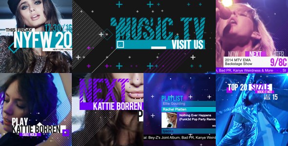Music and Entertainment TV Broadcast Pack - Download Videohive 19737583