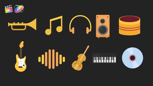 Music Animated Icons - 37919917 Download Videohive