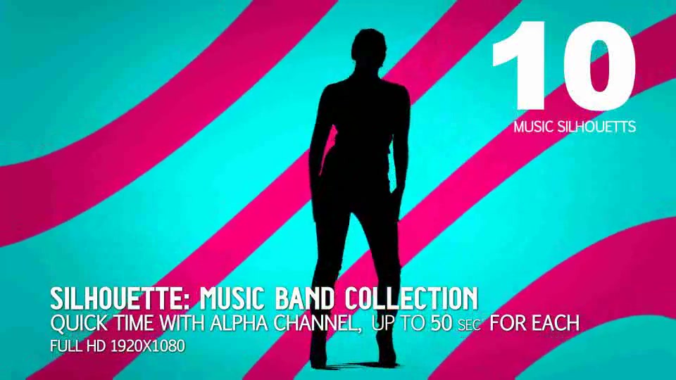 Music Band Collection 10 (sillhouettes) - Download Videohive 714857