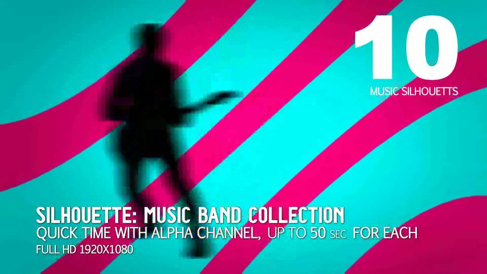 Music Band Collection 10 (sillhouettes) - Download Videohive 714857