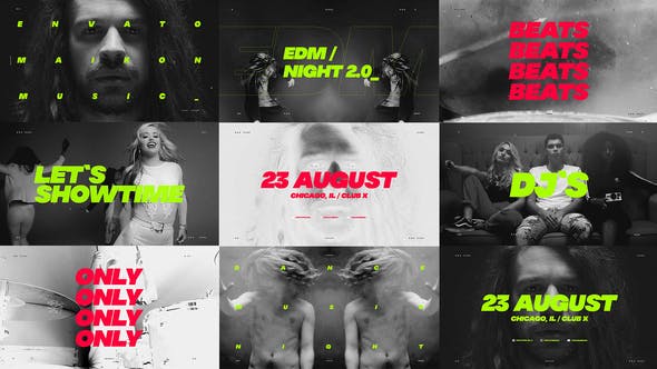 Music Event Promo / Dynamic Opener / Party Invitation / EDM Festival / Night Club - Videohive Download 23695182