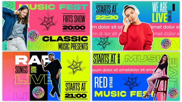 Music Event Promo Festival Opener Intro - Videohive Download 38370283