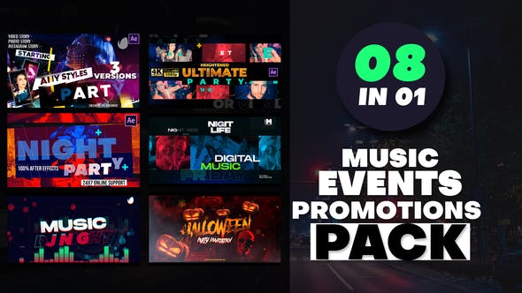 Music Events Promotions Bundle Pack - 42690800 Download Videohive
