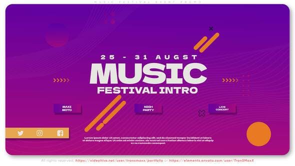 Music Festival Event Promo - Download 36572197 Videohive