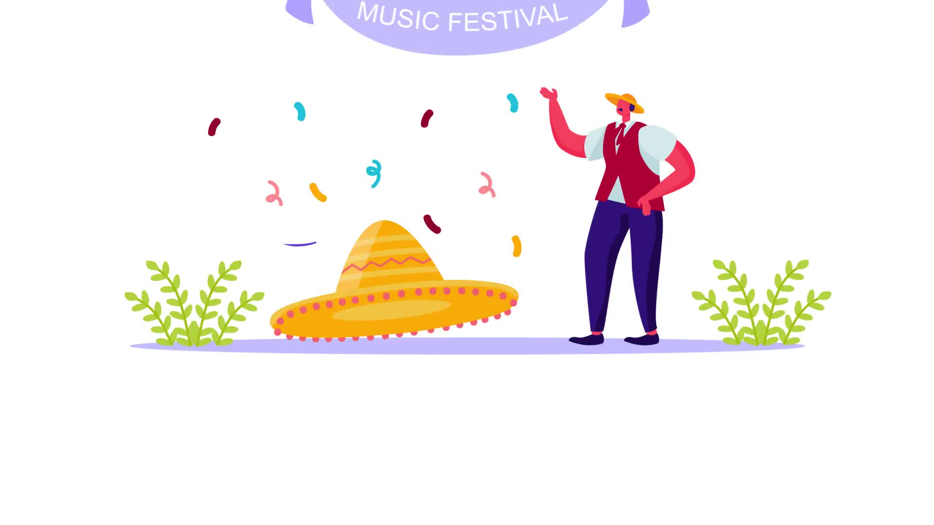 Music festival Flat Concept Videohive 33124765 After Effects Image 11