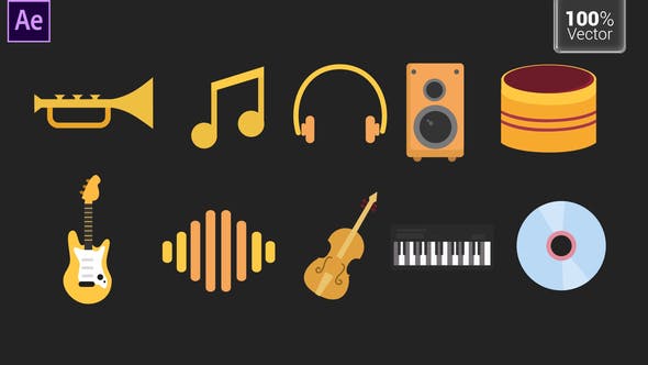 Music Icons - 33615530 Download Videohive