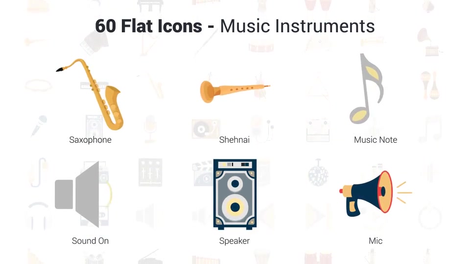 Music & Instruments Icons Videohive 37301060 After Effects Image 11