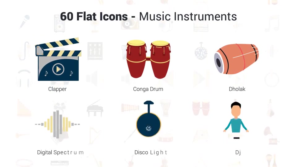 Music & Instruments Icons Videohive 37301060 After Effects Image 5