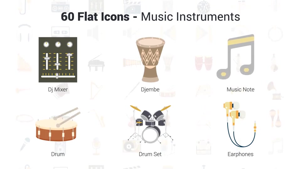 Music & Instruments Icons Videohive 37301060 After Effects Image 6