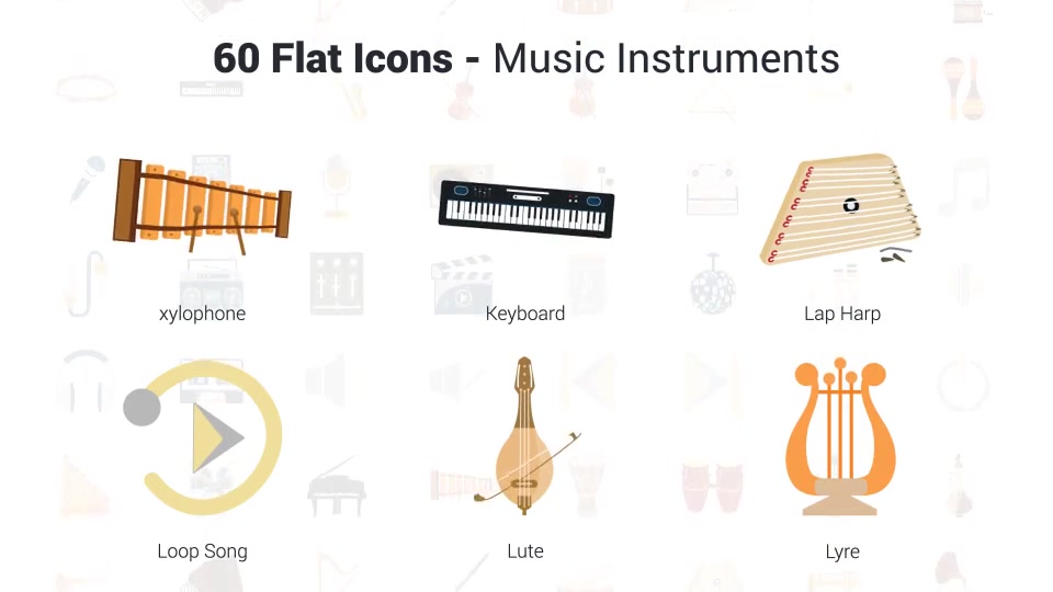 Music & Instruments Icons Videohive 37301060 After Effects Image 8