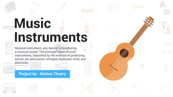 Music & Instruments Icons - Videohive Download 37301060