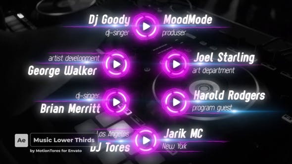 Music Lower Thirds \ After Effects - Download 24666292 Videohive