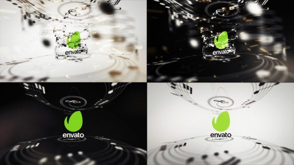 Music Notation Logo Reveals - Download 25545300 Videohive