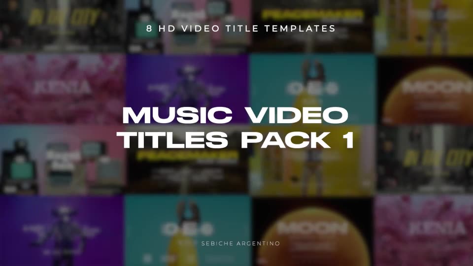 Music Video Titles (Pack 1) Videohive 36299786 Apple Motion Image 2