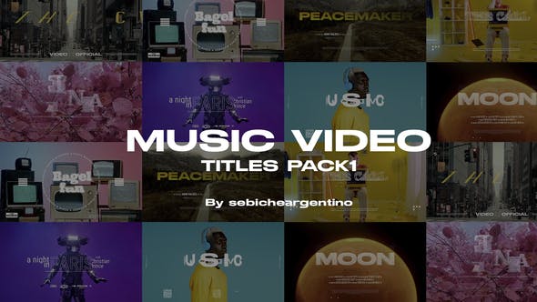 Music Video Titles (Pack 1) - Videohive Download 36299786