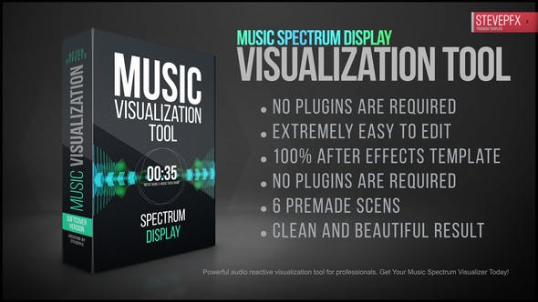 Music Visualization Tool | Reactive Audio Spectrum - 24414048 Download Videohive