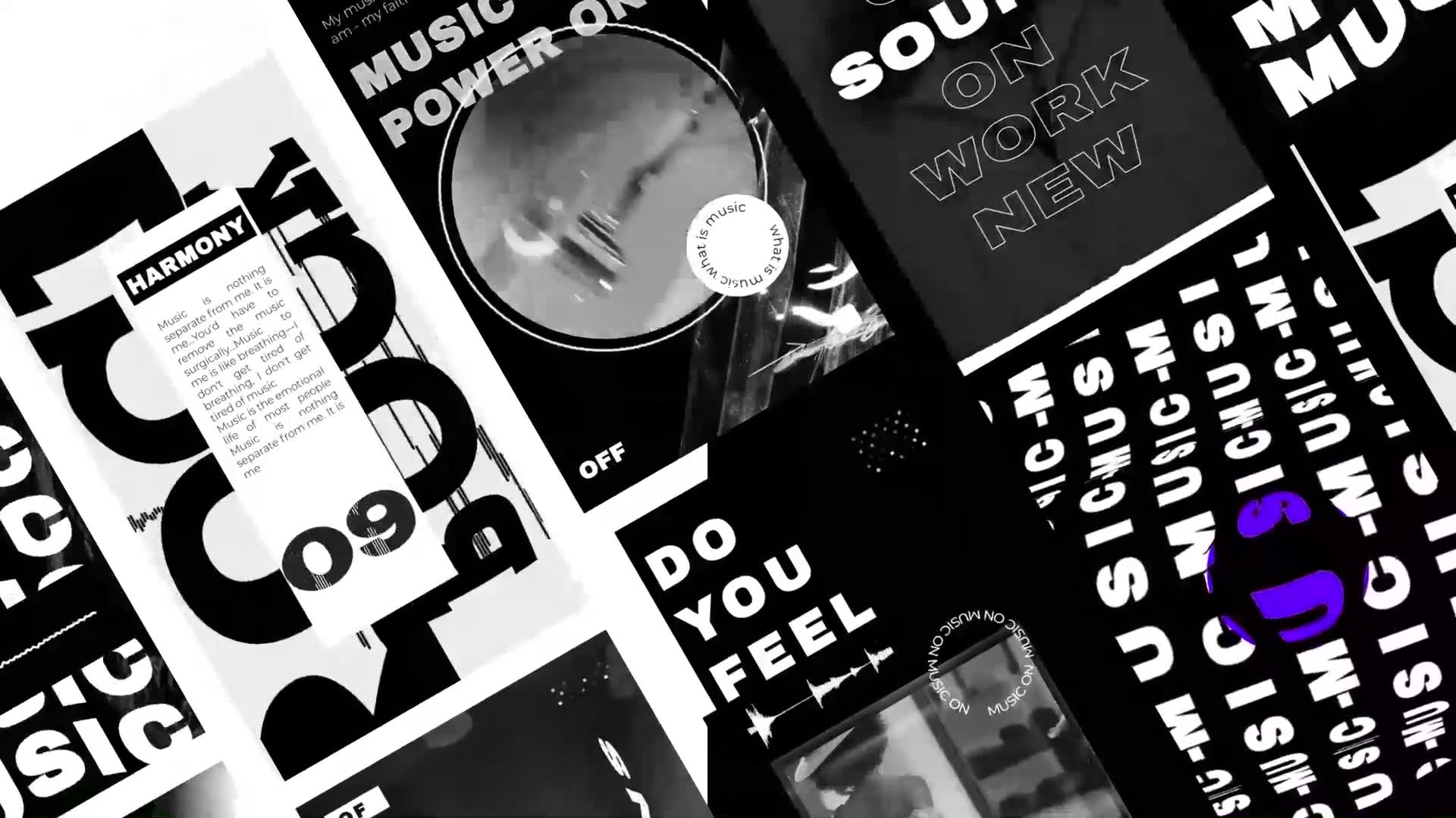 Music Visualizer black and white stories Videohive 31693136 After Effects Image 11