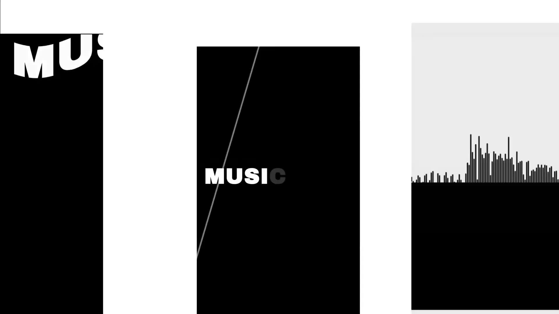 Music Visualizer black and white stories Videohive 31693136 After Effects Image 2