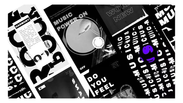 Music Visualizer black and white stories - 31693136 Videohive Download