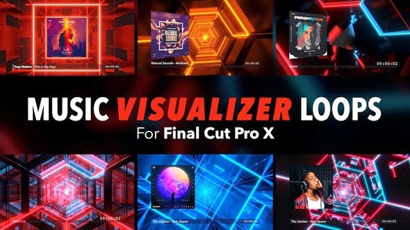 Music Visualizer Loops For Final Cut Pro X - Download Videohive 28890477