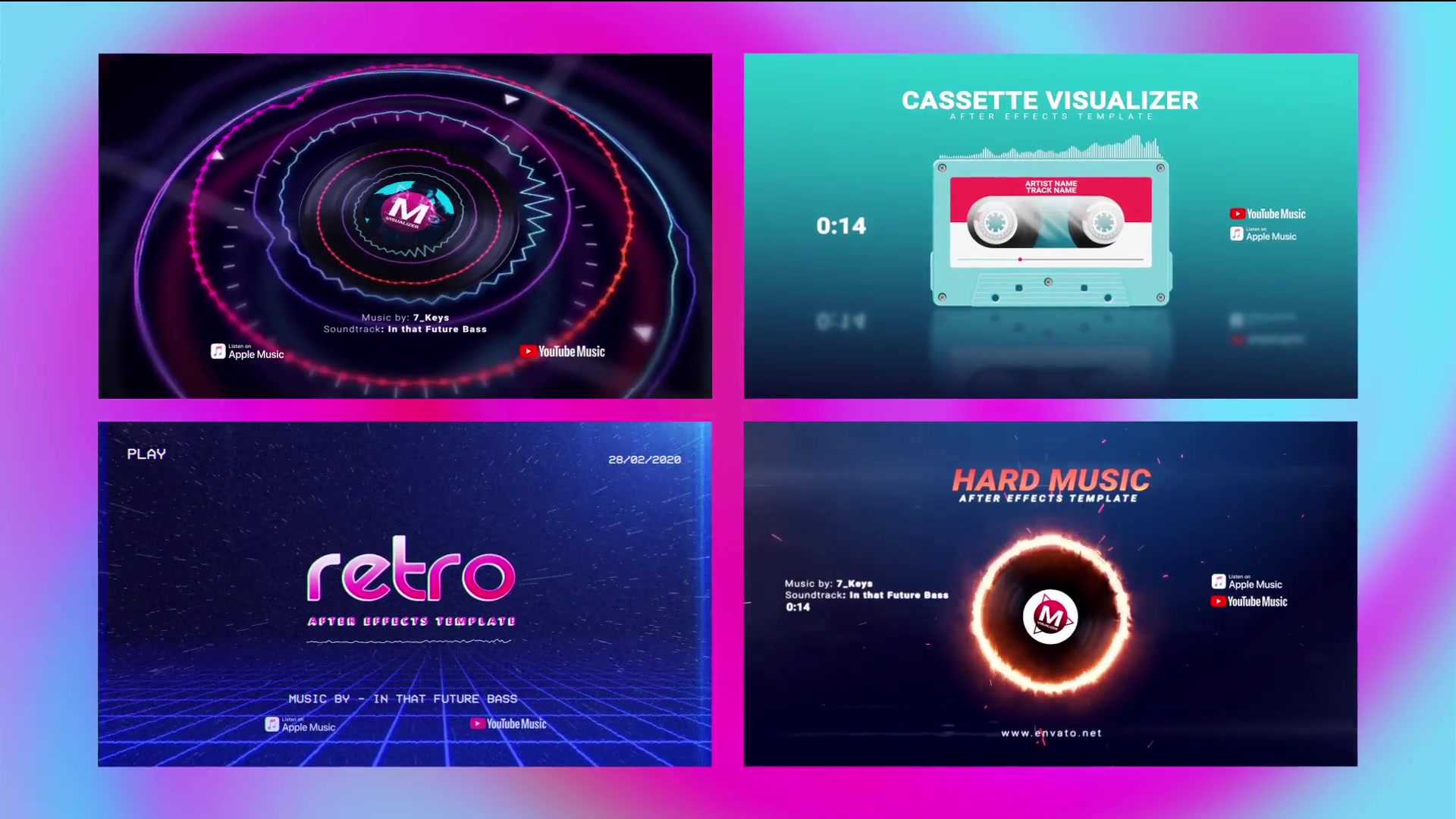 square music visualizer after effects template free download