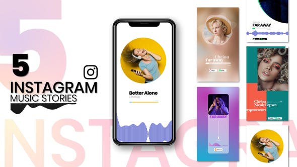 Music Visualizer Template Pack for Instagram Story - 33755841 Videohive Download