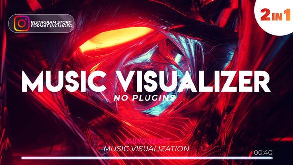Music Visualizer Tunnel with Audio Spectrum - Download 25505054 Videohive